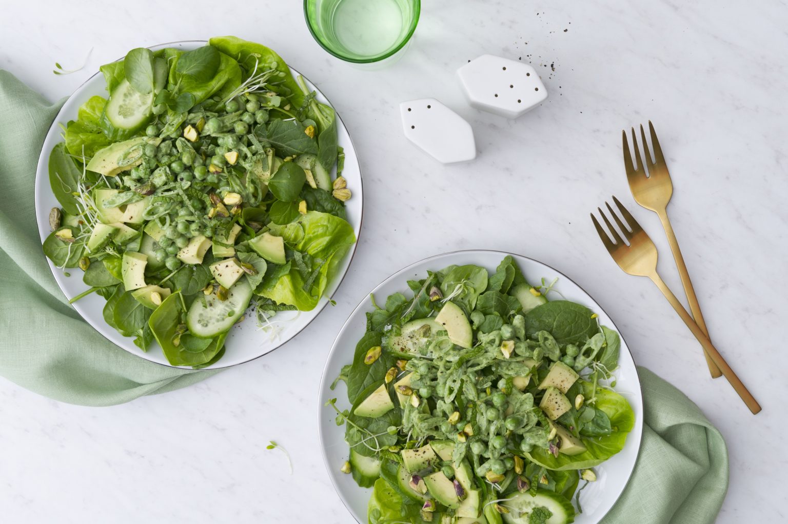 Green Goddess Salad with Peas and Avocado Plum Organics