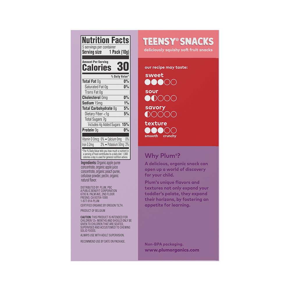 Plum organics shop teensy snacks