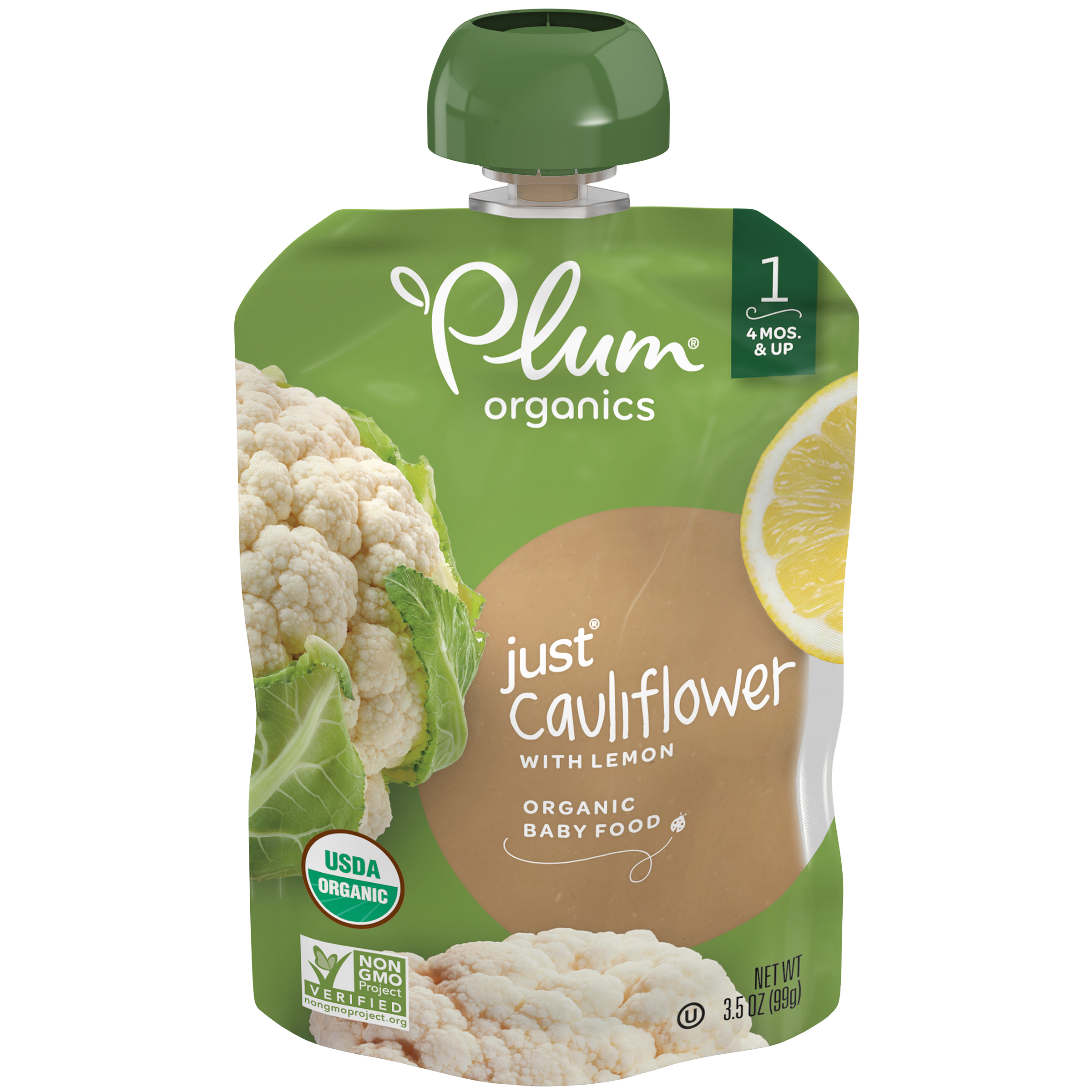 Just Cauliflower with Lemon Baby Food