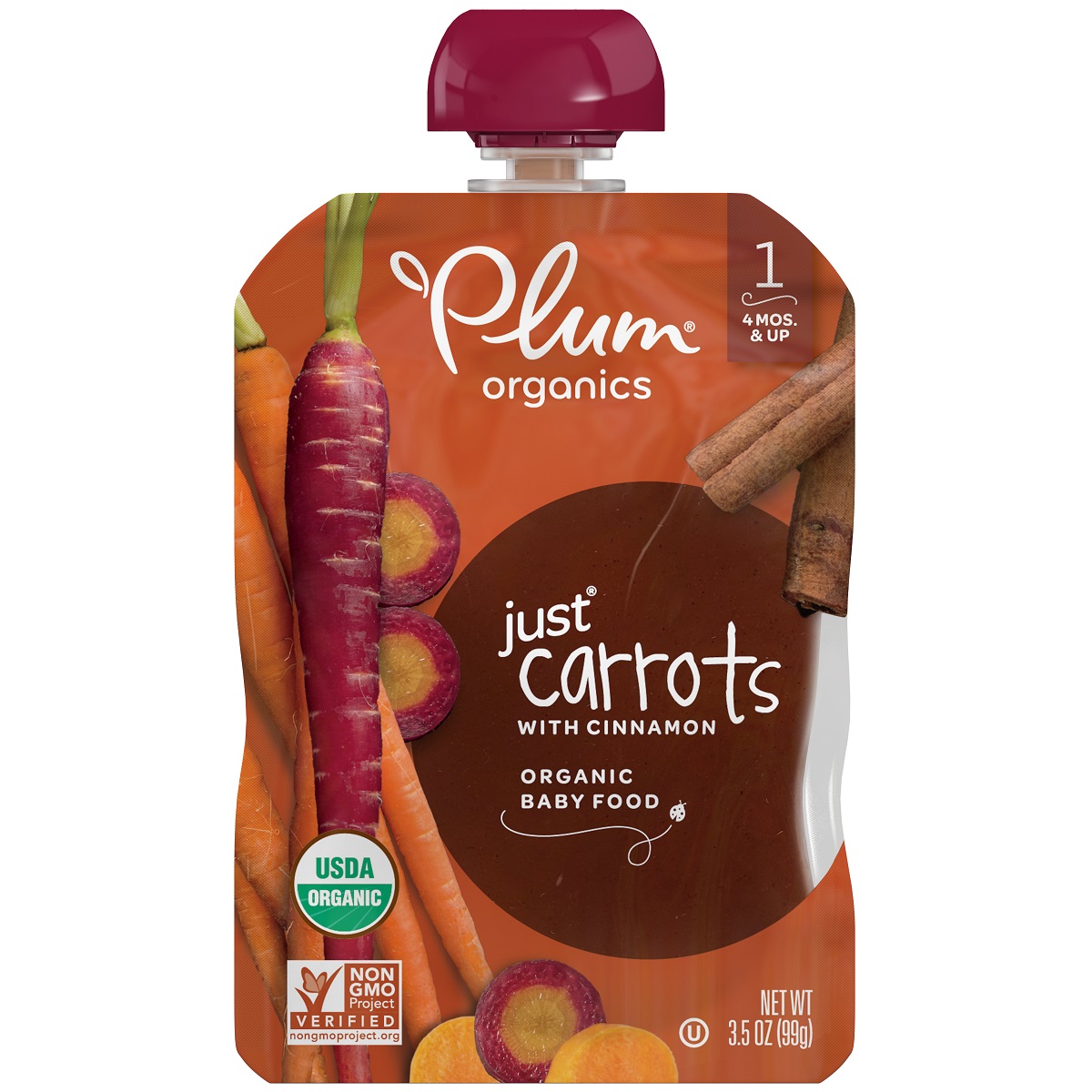 Just Carrots with Cinnamon Baby Food