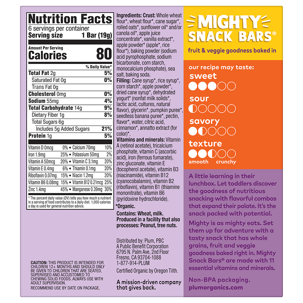Pumpkin + Banana Mighty Snack Bars® - Image 2