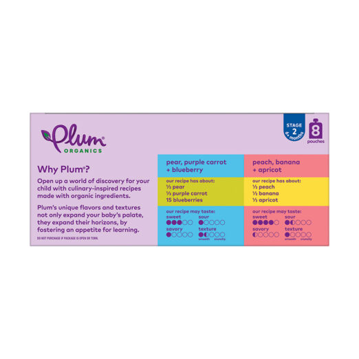 pear, purple carrot + blueberry & peach, banana + apricot - Image 2